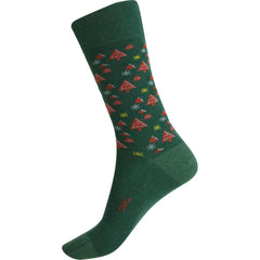 Green | HumphreyLaw Merino Wool Blend Health Sock - Christmas