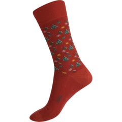 Red | HumphreyLaw Merino Wool Blend Health Sock - Christmas