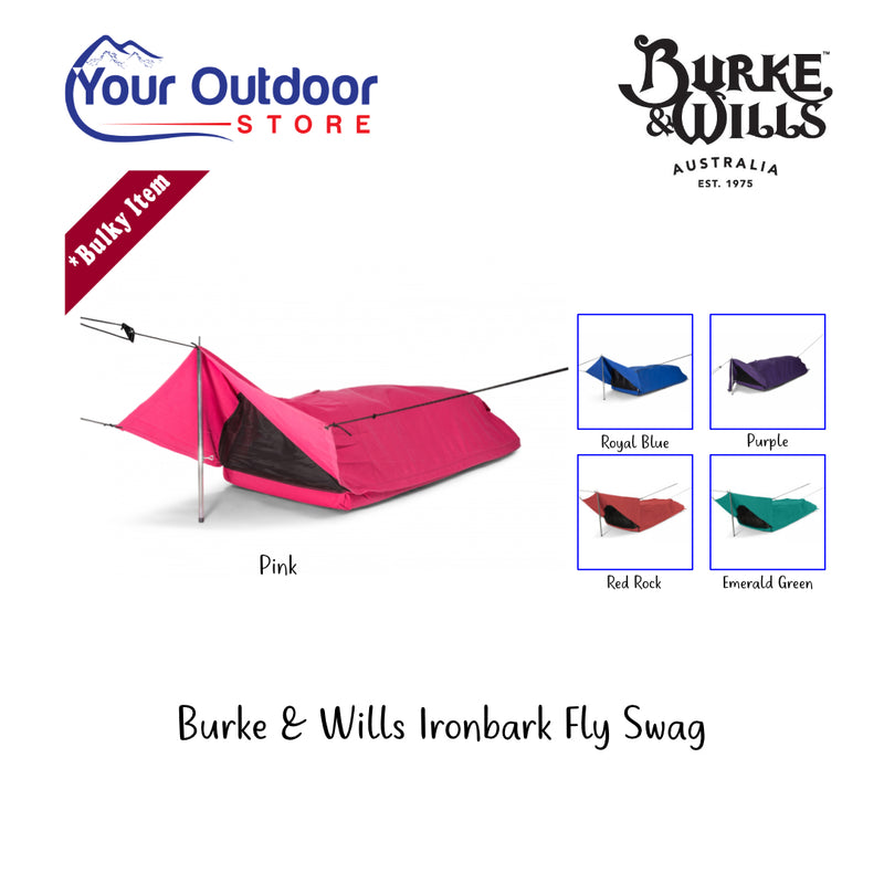 Pink | Burke & Wills Ironbark Fly Swag. Hero Image #colour_pink