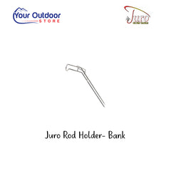 Juro Bank Rod Holder. Hero image with title and logos