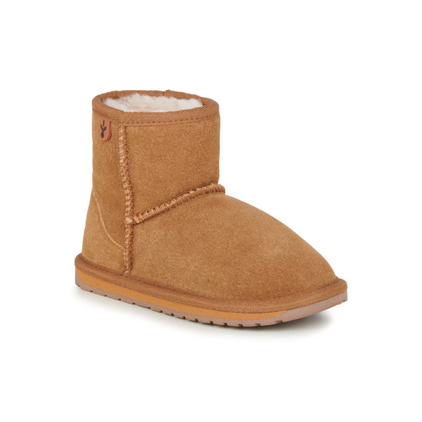 Chestnut | Angled side view of boot from toe