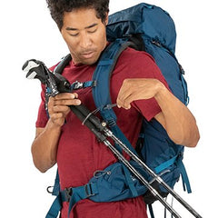 Black | Stow-on-the-go trekking pole attachment.