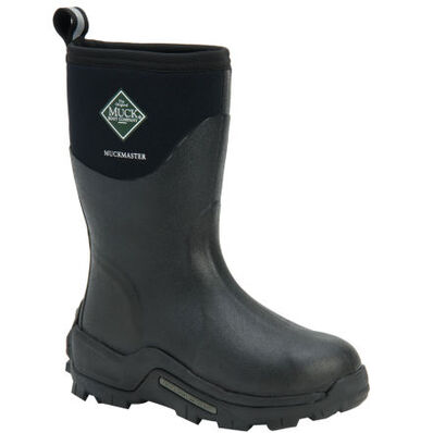 Angled side view of toe and outside of boot
