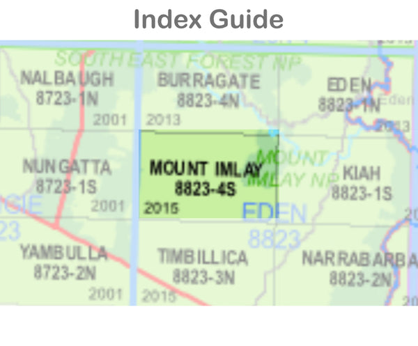 Mount Imlay 8823-4-S NSW Topographic Map 1 25k