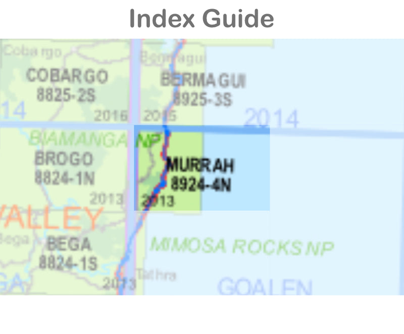 Murrah 8924-4-N NSW Topographic Map 1 25k