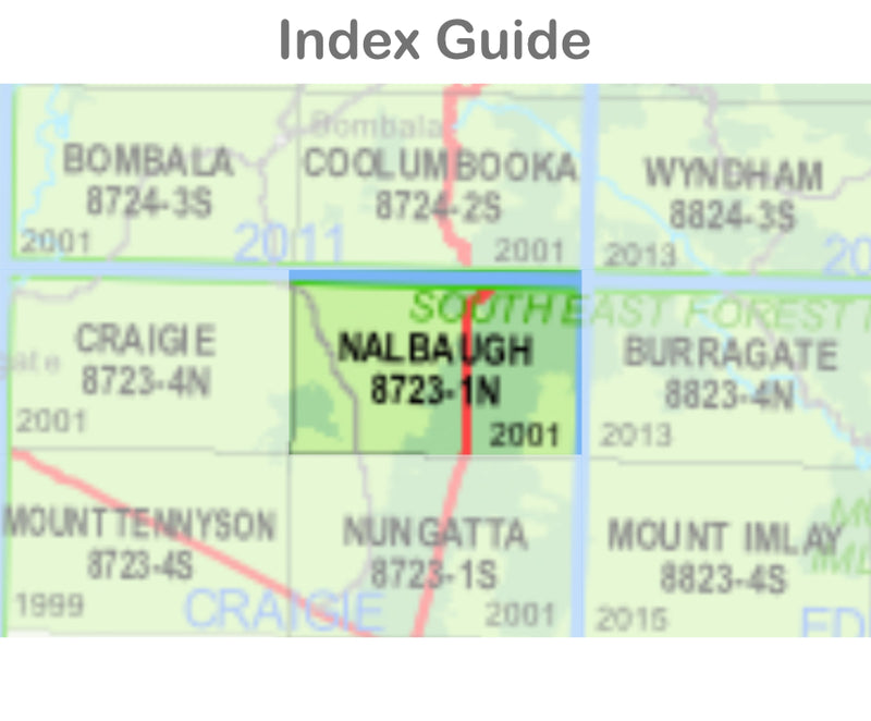 Nalbaugh 8723-1-N NSW Topographic Map 1 25k