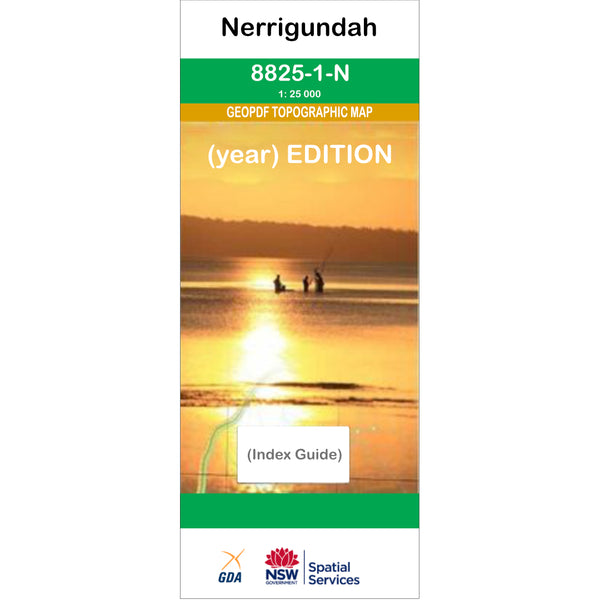 Nerrigundah 8825-1-N NSW Topographic Map 1 25k