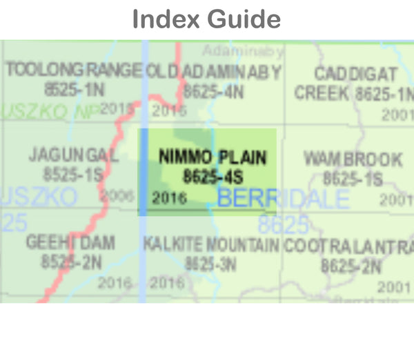 Nimmo Plain 8623-4-S NSW Topographic Map 1 25k