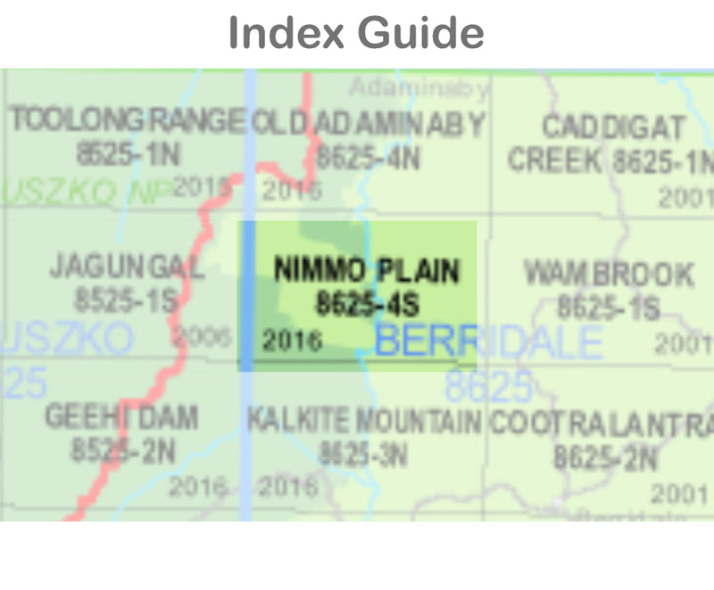 Nimmo Plain 8623-4-S NSW Topographic Map 1:25k