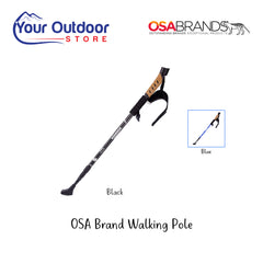 OSA Brands Walking Pole. Hero image with title and logos