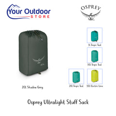Shadow Grey | Osprey Ultralight Stuff Sack. 20 Litre. Hero Image