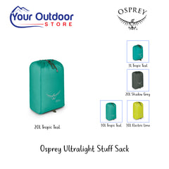 Tropic Teal | Osprey Ultralight stuff sack- 20L. Hero Image