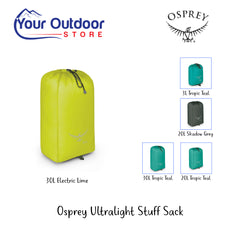 Electric Lime | Osprey Ultralight stuff sack. 30 Litre. Hero Image