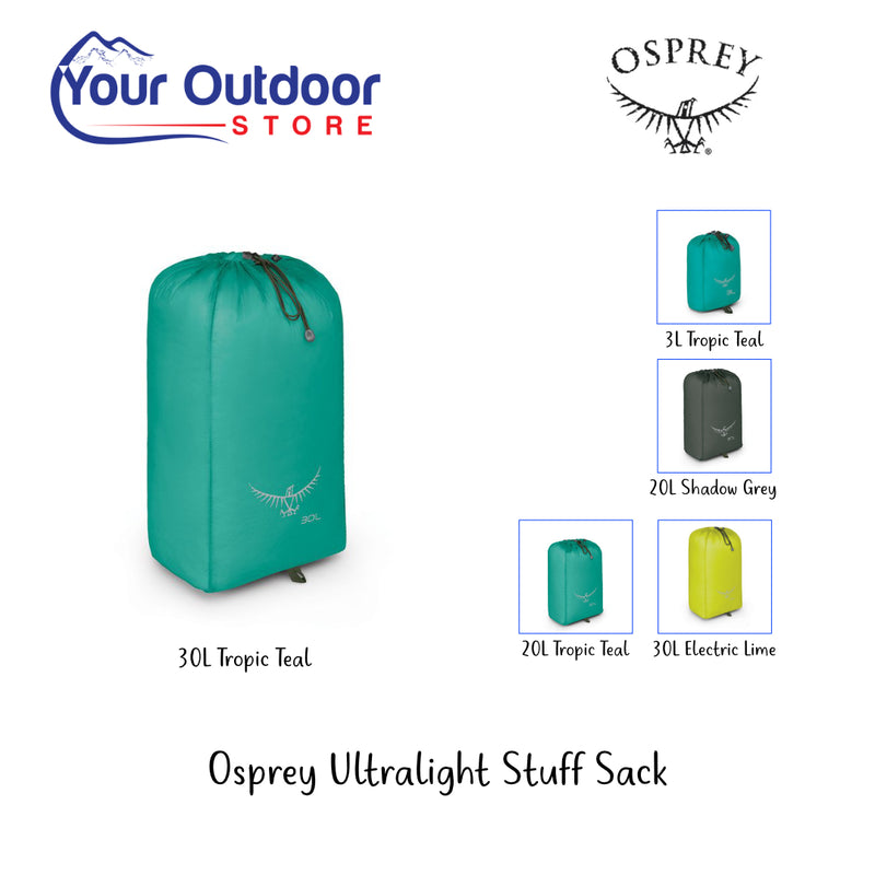 Tropic Teal | Osprey Ultralight stuff sack- 30L. Hero Image