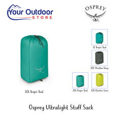 Tropic Teal | Osprey Ultralight stuff sack- 30L. Hero Image
