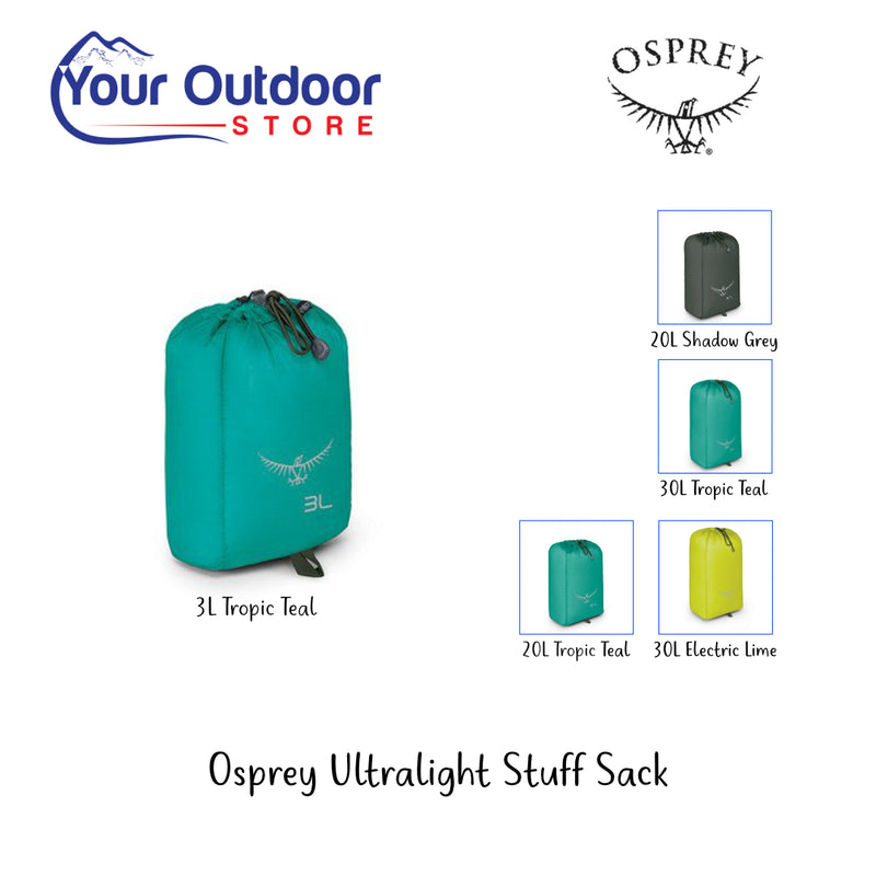 Tropic Teal | Osprey Ultralight stuff sack- Tropic Teal. Hero Image