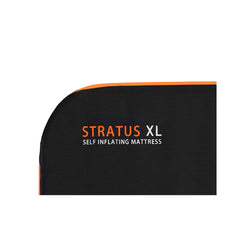 Oztent Stratus XL Mattress. Showing rounded corners and mattress type.