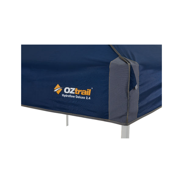 Hydroflow Deluxe 2.4 Gazebo Roof Showing Corner with Tie Down Tabs.