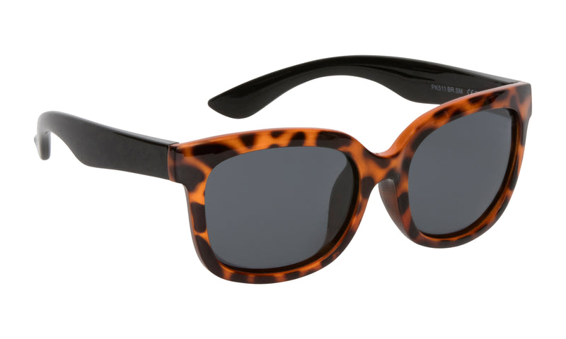Leopard Print Black | Ugly Fish Mermaid Junior Unbreakable Sunglasses PKM511 BR.SM. 