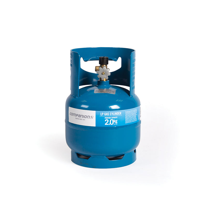 Blue | 2.0 kg Companion LPG Gas 3/8in Cylinder