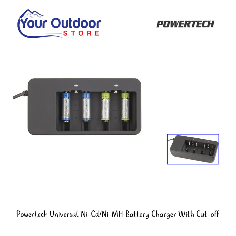 Powertech Universal Ni-Cd/Ni-MH Battery Charger With Cut-off