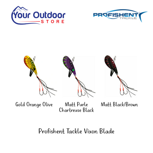 Profishent Tackle Vixon Blade Various colours