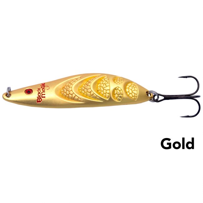 Gold | Black Magic Rattle Snack Spoon Lure