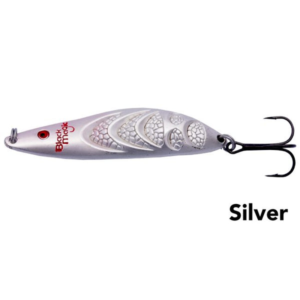 Silver | Black Magic Rattle Snack Spoon Lure