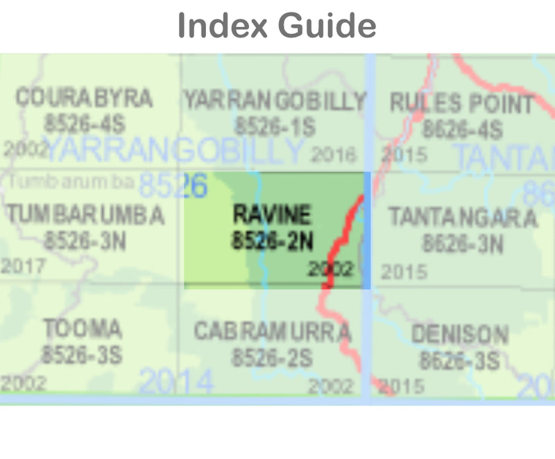 Ravine 8526-2-N NSW Topographic Map 1 25k