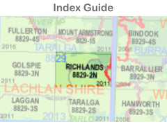 Richlands 8829-2-N NSW Topographic Map 1 25k