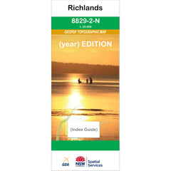 Richlands 8829-2-N NSW Topographic Map 1 25k
