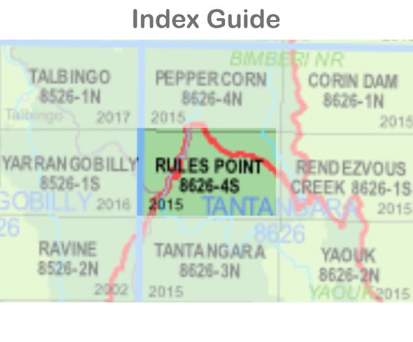 Rules Point 8626-4-S NSW Topographic Map 1 25k