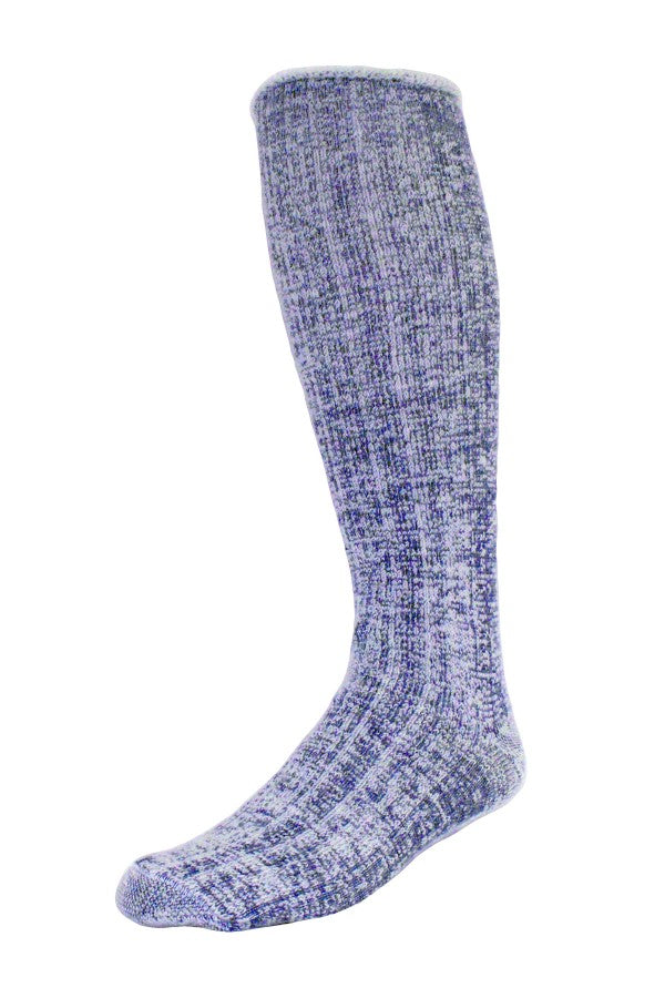 Navy Marle | Wilderness Wear Merino Fleece Over Calf Sock