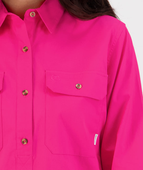 Pink | Left Shoulder With Pocket and Buttons