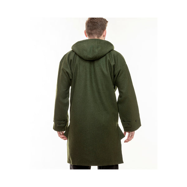 Olive | Swanndri Original Lace Front Bush Shirt - Back View.