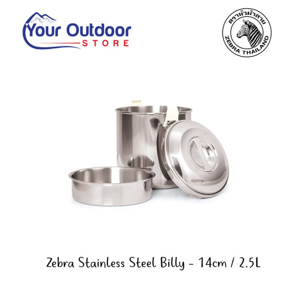 Stainless Steel | Zebra 14cm Billy. Hero Image
