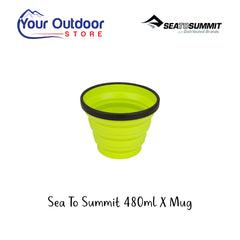 Sea to Summit X Mug. Hero image with title and logos