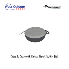 Sea To Summit Delta Bowl With Lid. Hero image with title and logos