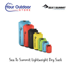 Sea To Summit Lightweight Dry Sack. Hero image with title and logos
