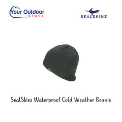 Sealskinz Waterproof Cold Weather Beanie. Hero image with title and logos