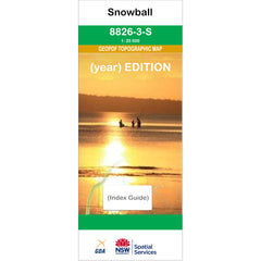 Snowball 8826-3-S NSW Topographic Map 1 25k