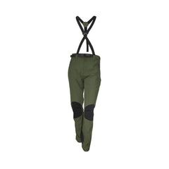 Olive | Spika Mens Frontier Pant - Front View Showing Reinforced Knee Patches. 