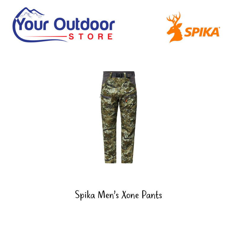 Spika Men's Xone Pants. Hero Image Showing Logos and Title. 