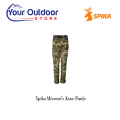 Spika Womens Xone Pants. Hero Image Showing Logos and Title. 