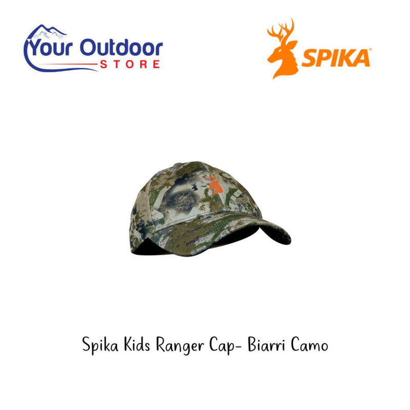 Spika Kids Ranger Cap. Hero Image with Title and Logos