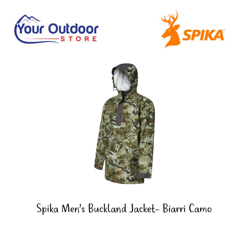 Spika Mens Buckland Jacket. Hero Image Showing Logos and Title. 