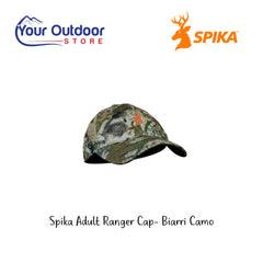 Spika Adult Ranger Cap Biarri Camo. Hero Image With Title and Logos
