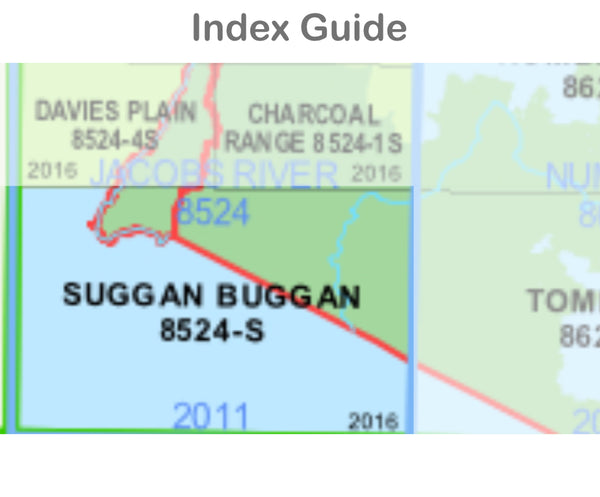 Suggan Buggan 8524-S NSW Topographic Map 1:50k