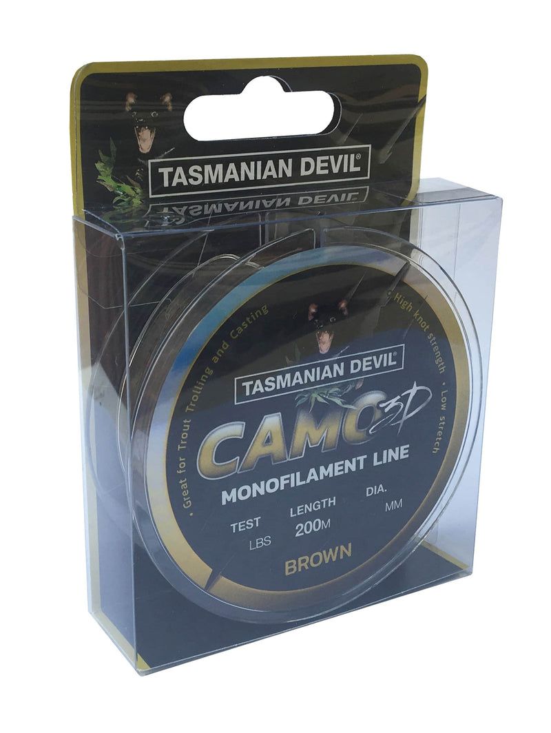 Brown | Tasmanian Devil Camo 3D Monofilament Line