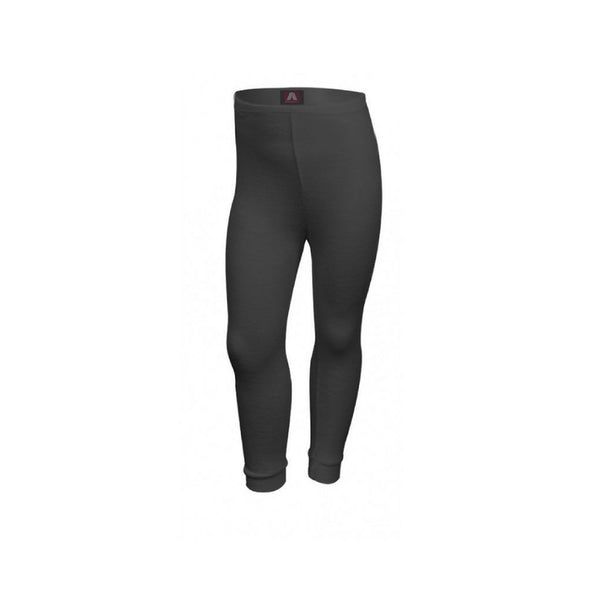 Black | Kids Adventureline Thermo Leggings, Front View.